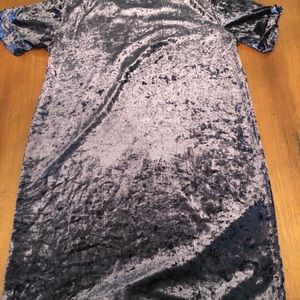 Crushed velvet purple top